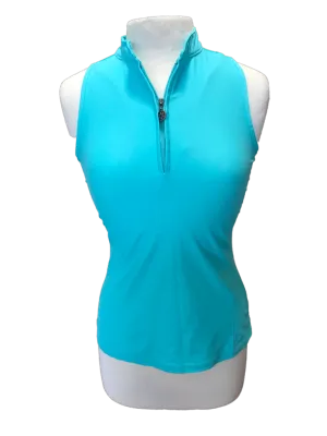 Tzu Tzu Aqua Zip Racerback Golf Top Size S MSP$89