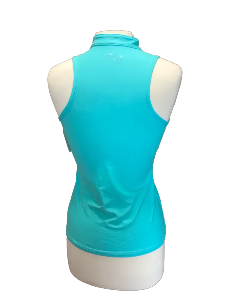 Tzu Tzu Aqua Zip Racerback Golf Top Size S MSP$89