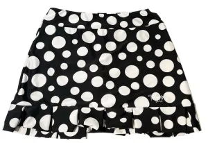 Tzu Tzu Black & White Bubbles Golf SKort Size M. MSP$140