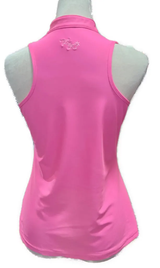 Tzu Tzu Hot Pink Bella Sleeveless Golf Top Size M MSP$99