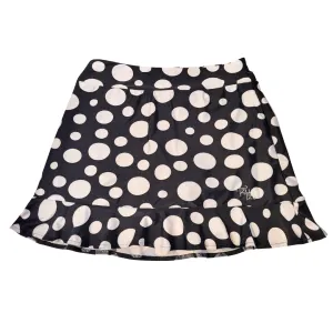 Tzu Tzu Multicolored Circle Print Ruffle Golf Skort Size M MSP$150