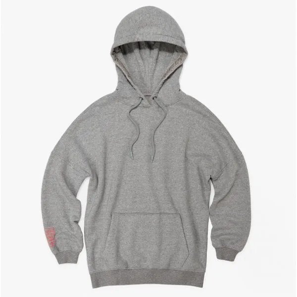UGG SIMONE Womens Cotton Blend Boyfriend Hoodie Grey Heather