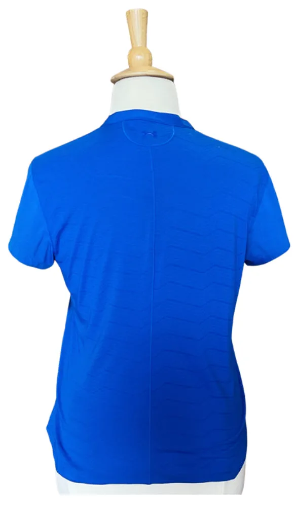 Under Armour Royal Blue V-Neck Polo wit Logo Size XL MSP $60