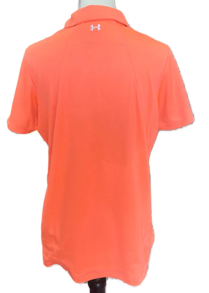 Under Armour Women's Coral Golf Polo w/ Logo Size L MSP$