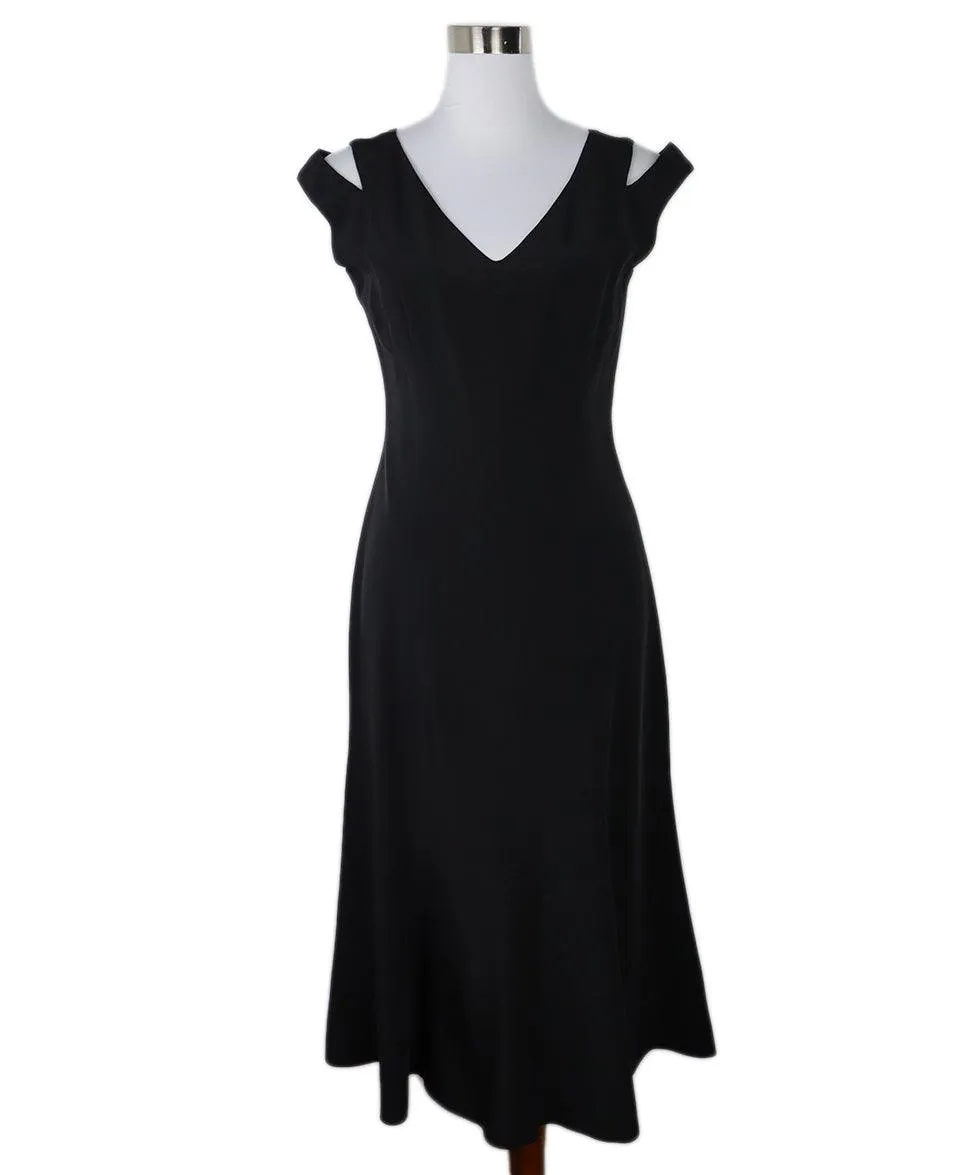 Valdi Couture Black Silk Dress sz 10