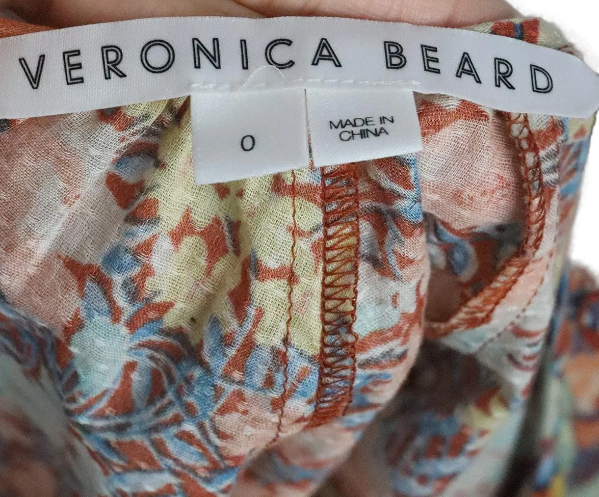 Veronica Beard Floral Print Dress sz 0
