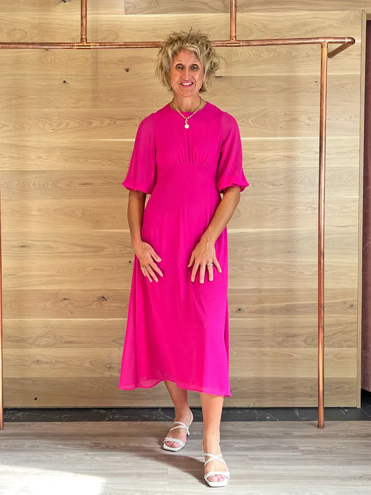 Vilagallo Kara Dress Fuchsia