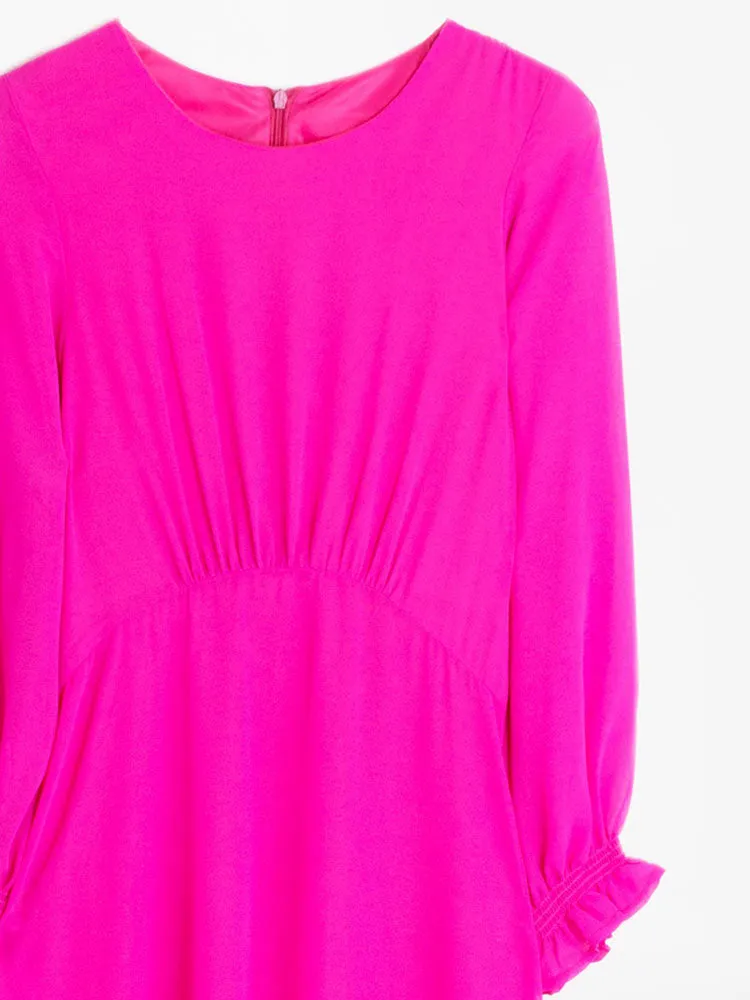 Vilagallo Kara Dress Fuchsia