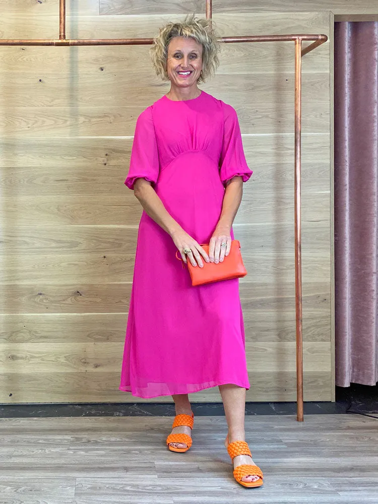 Vilagallo Kara Dress Fuchsia