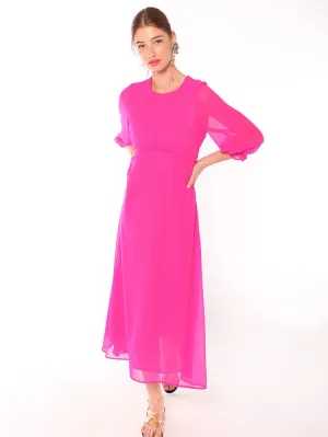 Vilagallo Kara Dress Fuchsia