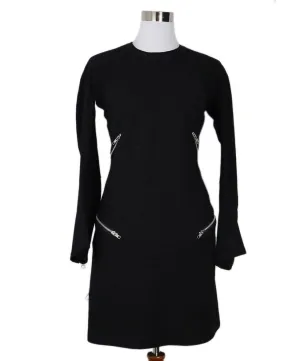 Watanabe Black Wool Zipper Dress sz 2