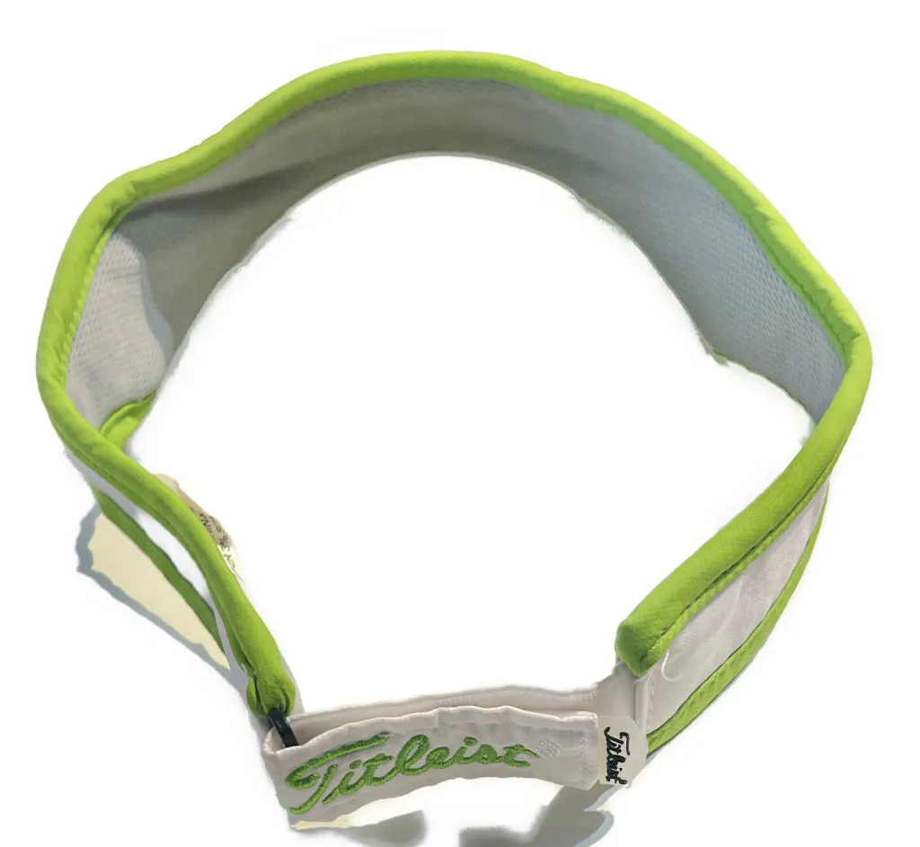 White Titelist Women's Golf Visor w/Contrast Color Trim & Logo MSP$32