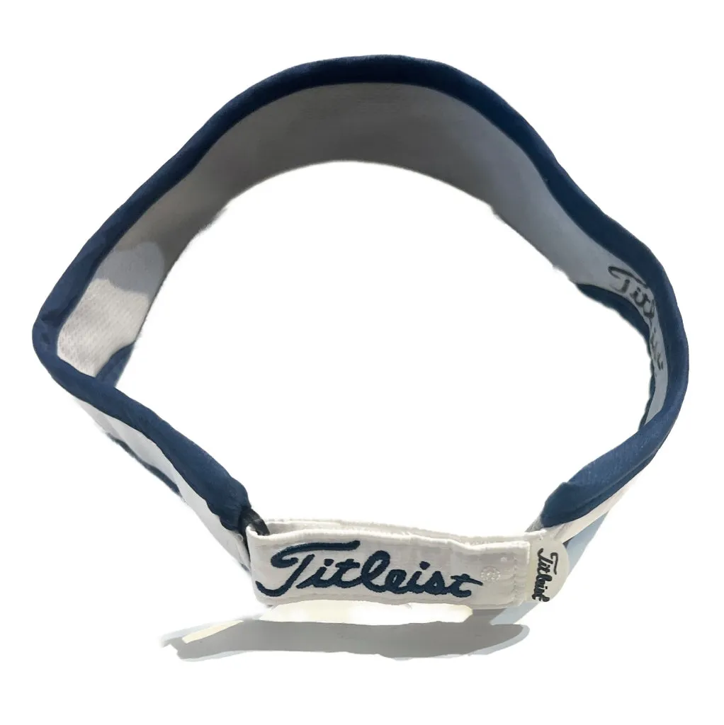 White Titelist Women's Golf Visor w/Contrast Color Trim & Logo MSP$32