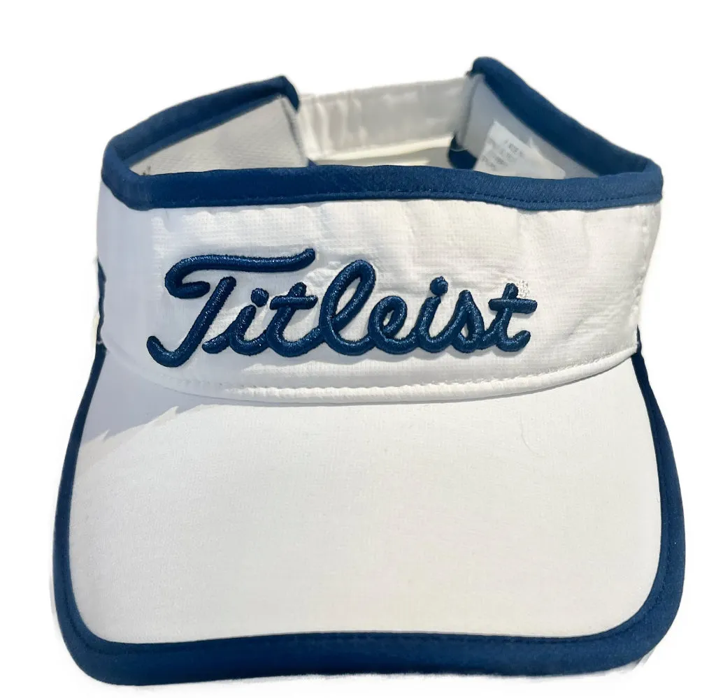 White Titelist Women's Golf Visor w/Contrast Color Trim & Logo MSP$32