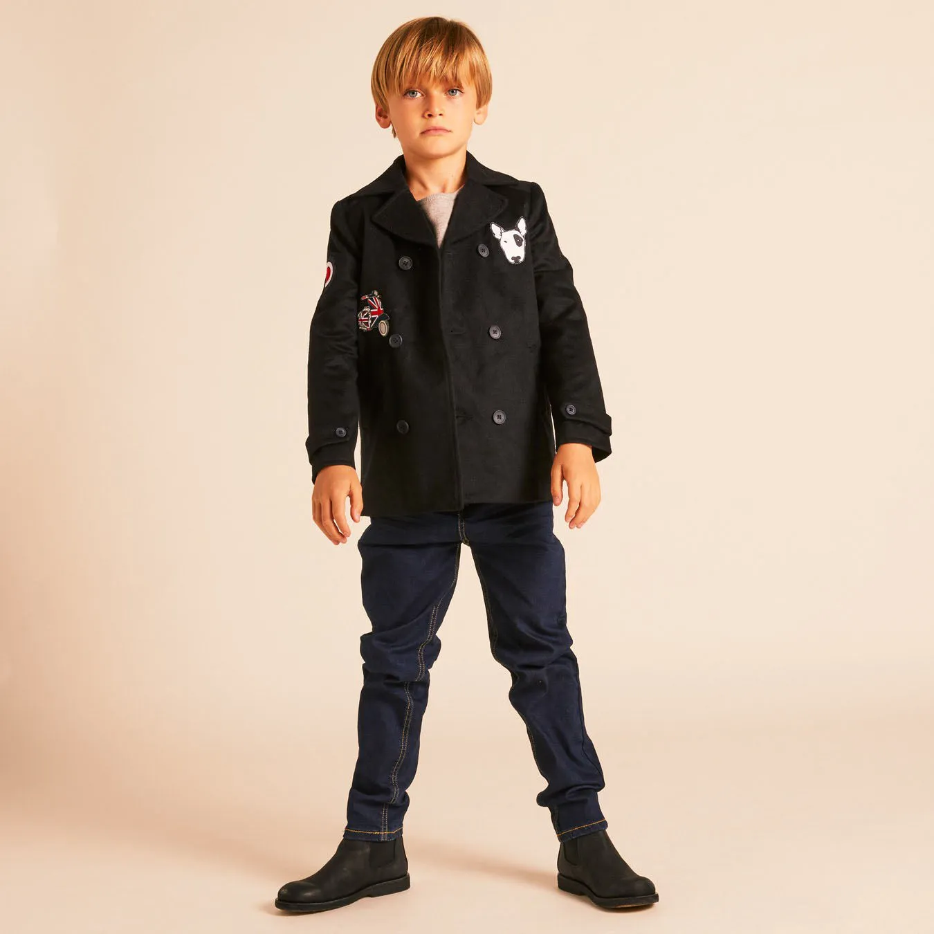 Wild & Gorgeous Coat Mod Pea Navy