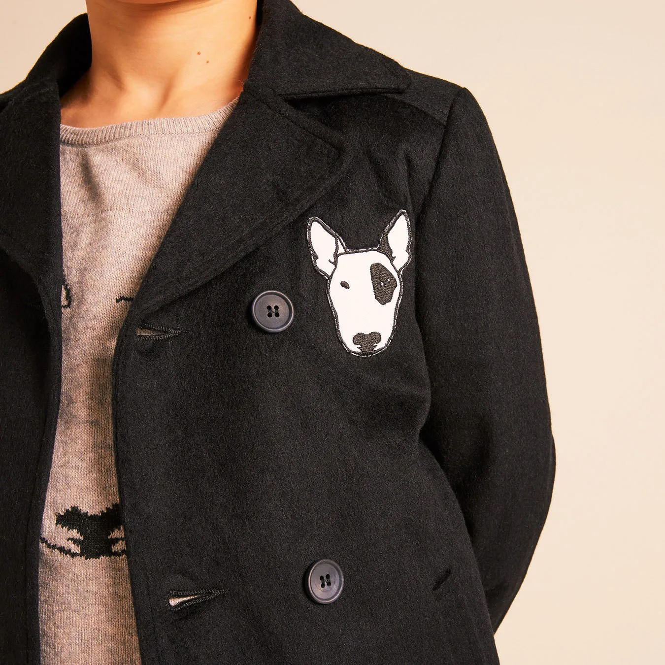 Wild & Gorgeous Coat Mod Pea Navy
