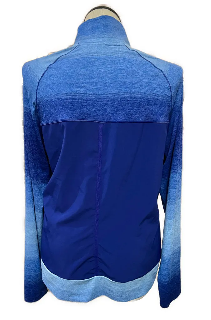 Women's Adidas Royal Blue Gradient Golf Pullover Size 2XL