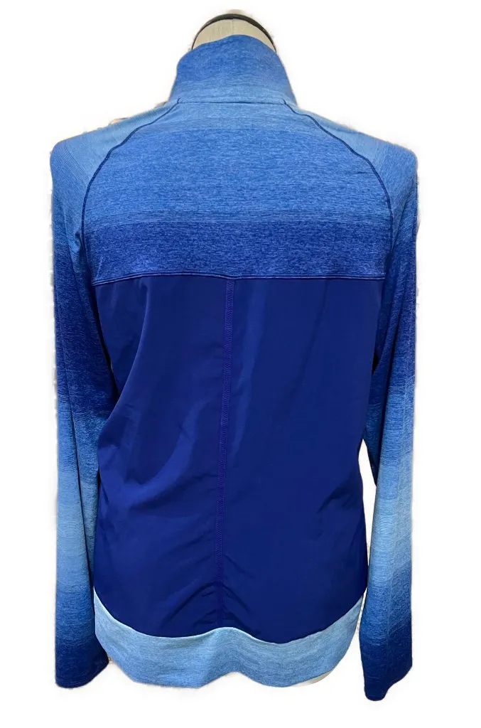 Women's Adidas Royal Blue Gradient Golf Pullover Size S