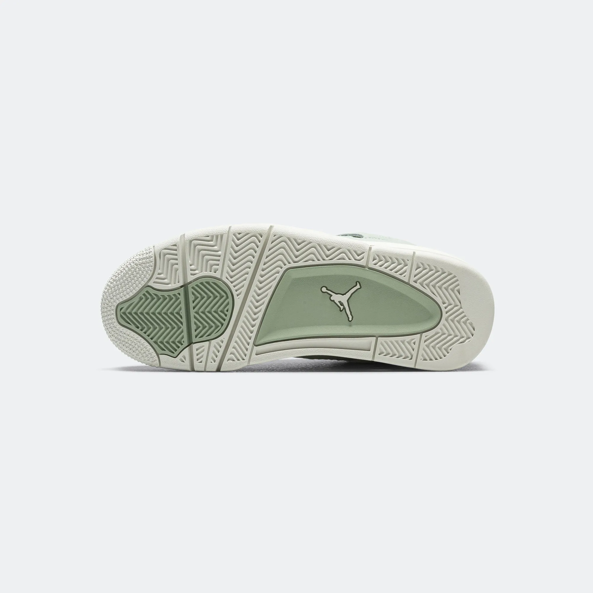 Womens Air Jordan 4 Retro - Seafoam/Sail-Metallic Silver