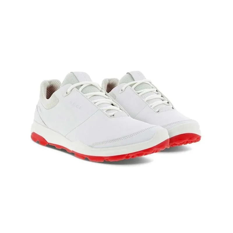 Women's Ecco Golf Biom H3 Shoes Size 38 (7-7.5) White/Hibiscus MSP$180