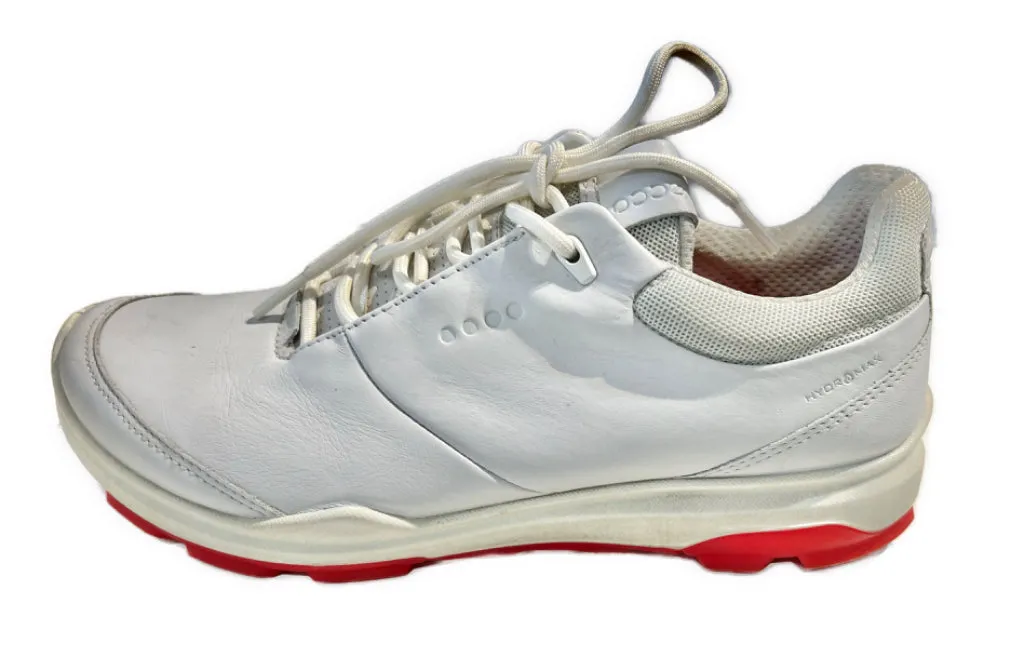 Women's Ecco Golf Biom H3 Shoes Size 38 (7-7.5) White/Hibiscus MSP$180