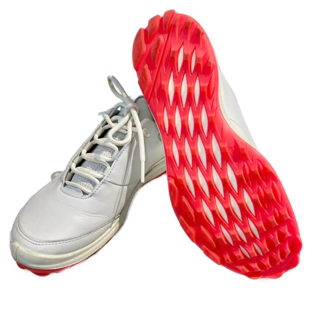 Women's Ecco Golf Biom H3 Shoes Size 38 (7-7.5) White/Hibiscus MSP$180