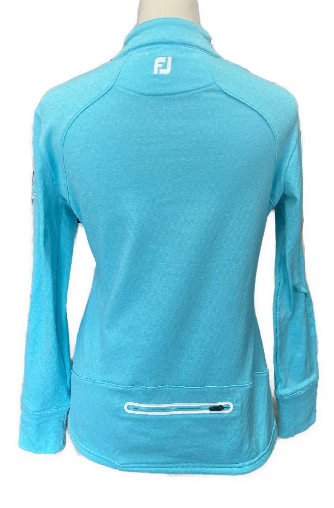 Women's Footjoy Blue Heather Thermal Golf Pullover Size S MSP$125