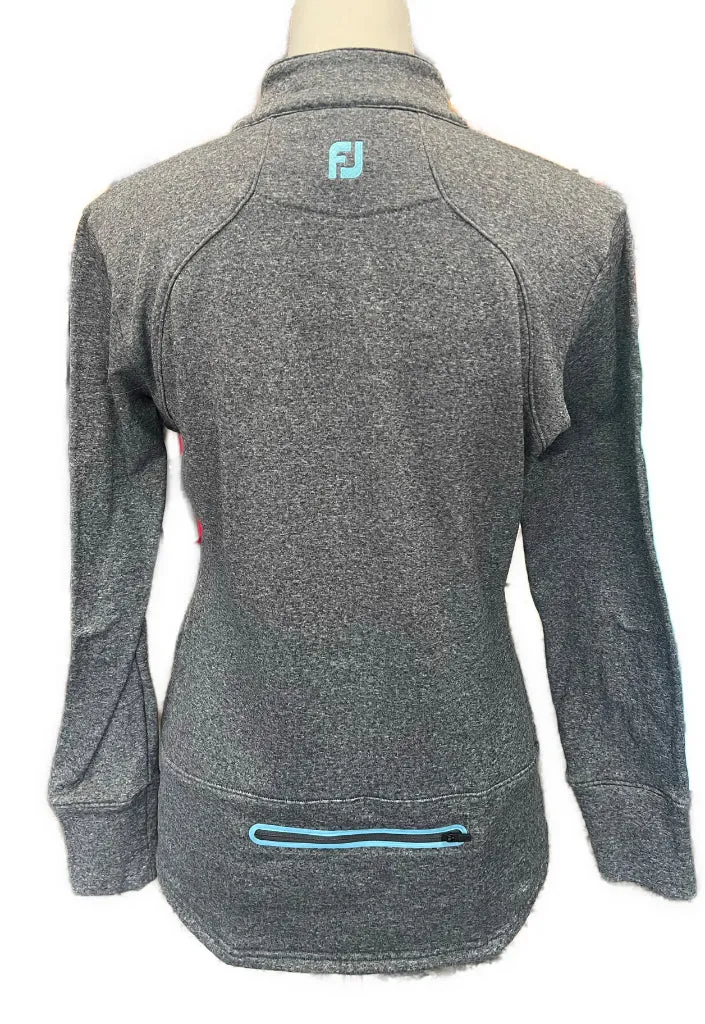 Women's Footjoy Gray Thermal Pullover w/ Pebble Beach Logo Size S MSp$125