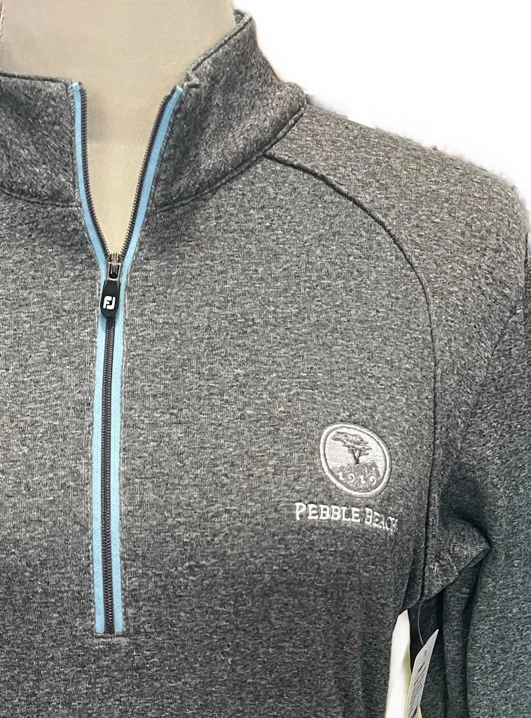 Women's Footjoy Gray Thermal Pullover w/ Pebble Beach Logo Size S MSp$125