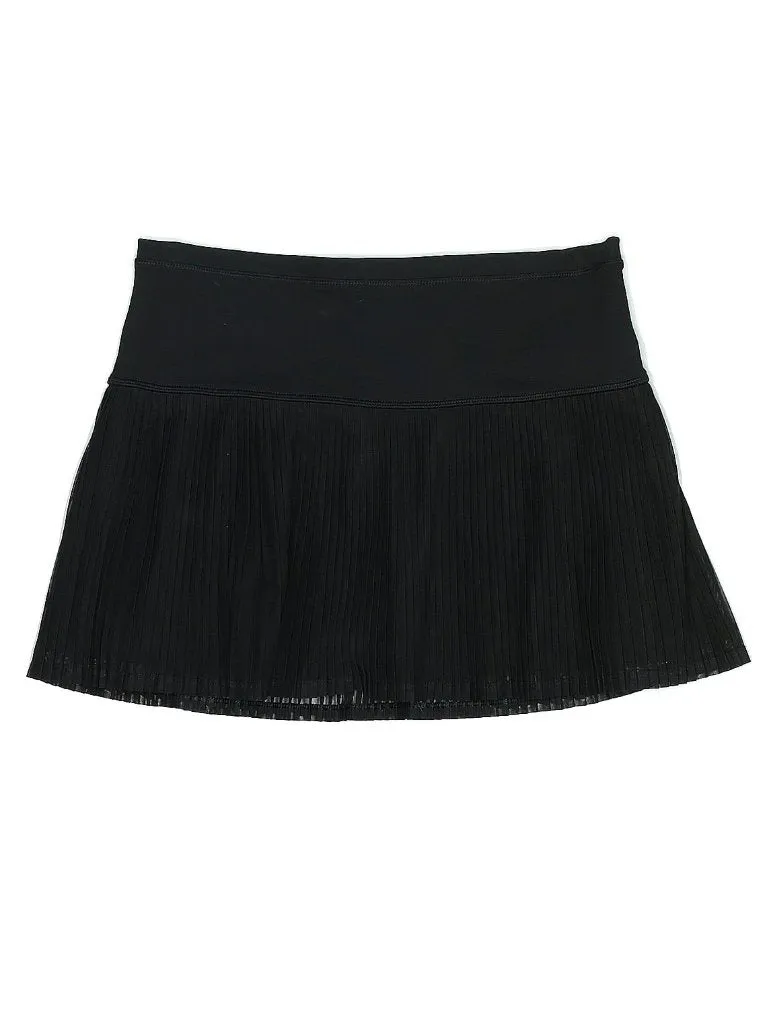 Women's Ibkul Solid Black Mesh Tennis Skort Size S  MSP$92