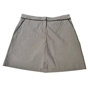 Women's Izod Gray & White Striped Golf Skorts Size 10