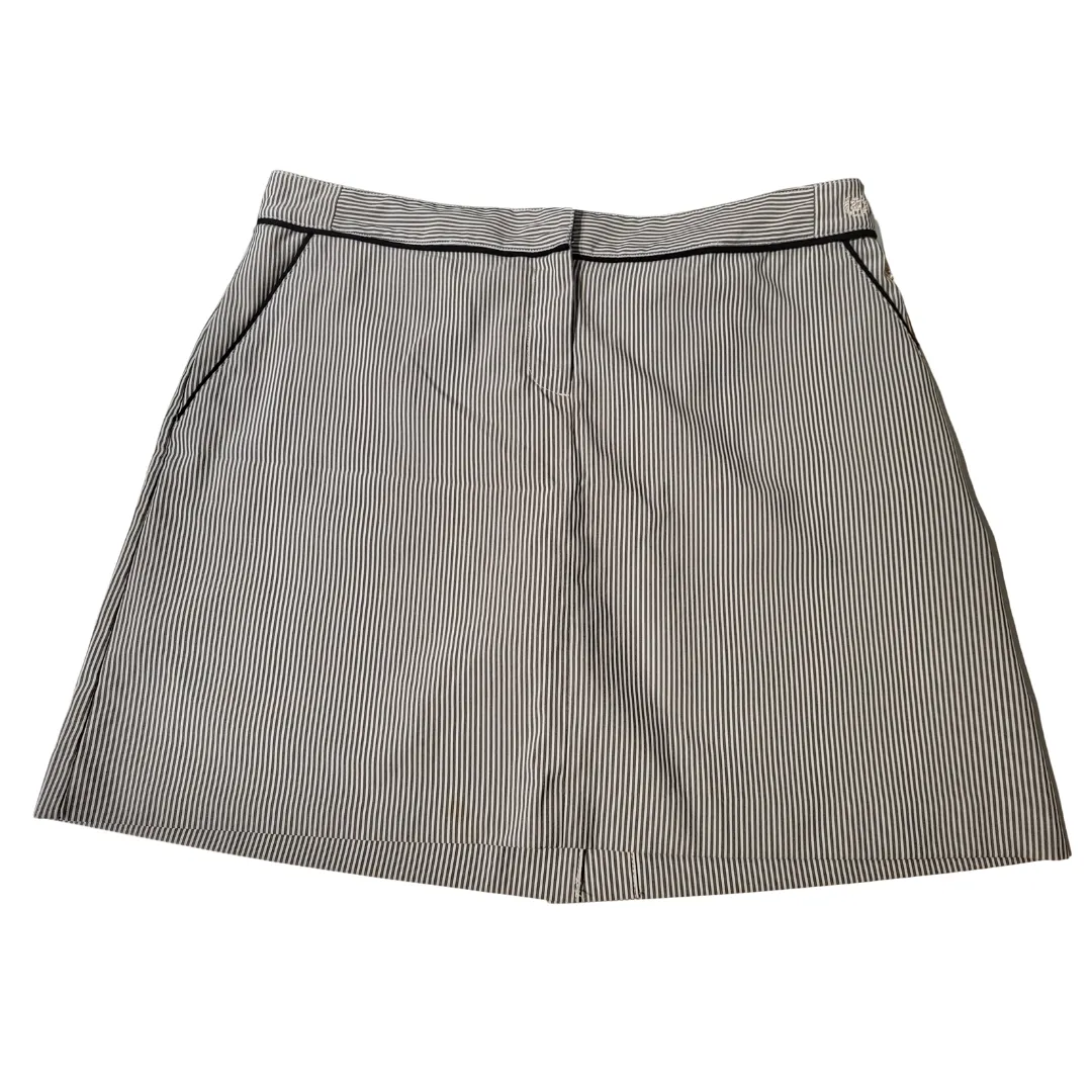 Women's Izod Gray & White Striped Golf Skorts Size 10
