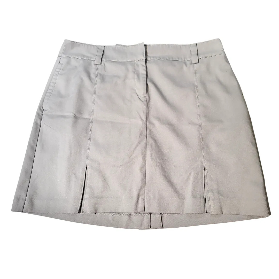 Women's Izod Gray Belted Golf Skort Size 10