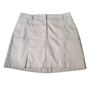 Women's Izod Gray Belted Golf Skort Size 10