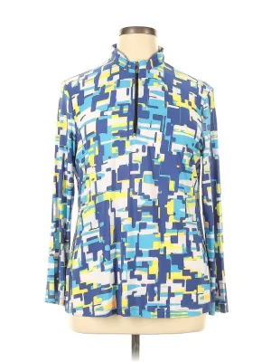 Women's Jamie Sadock Simplicity Long Sleeve Golf Top - Multicolored Size XL