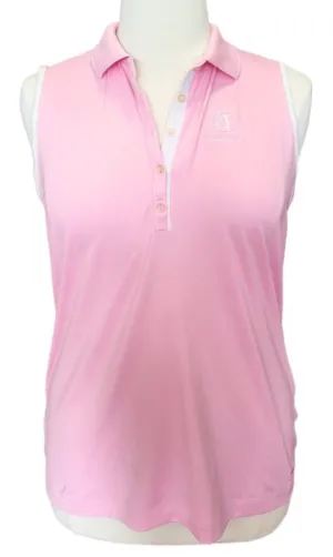 Women's Nike Golf Pink Sleeveless Polo w/ Logo Size XL MSP$50
