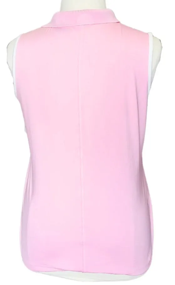 Women's Nike Golf Pink Sleeveless Polo w/ Logo Size XL MSP$50