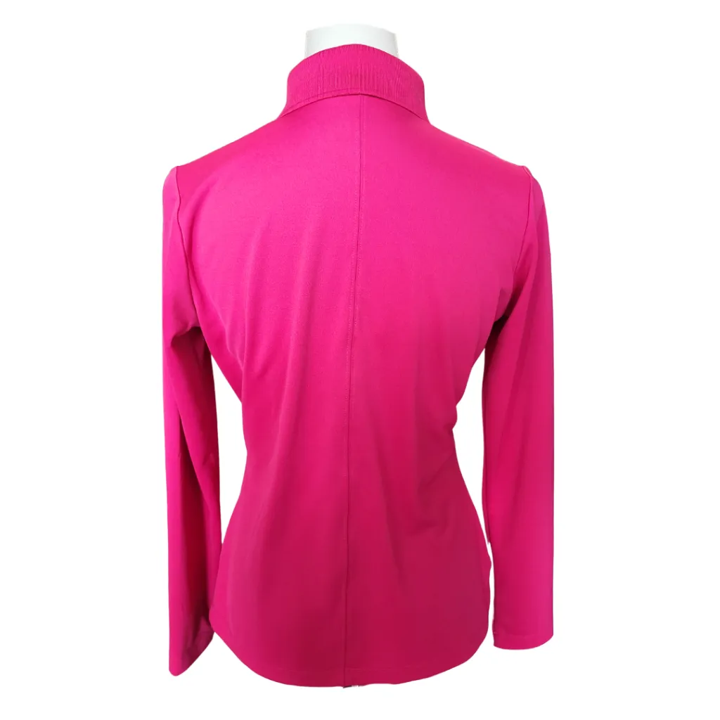 Women's Nike Golf Tour Performance Magenta Long Sleeve Dri-Fit Polo Size M