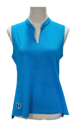 Women's Nike Turqouise Sleeveless Mesh Textured Golf Top Size M MSP$60