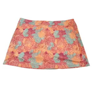 Women's Pebble Beach Peach Floral Golf Skort Size XXL