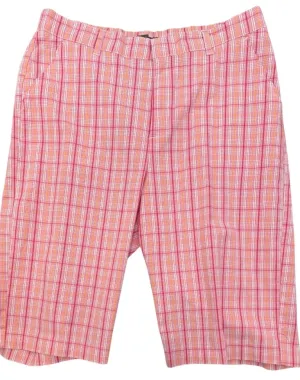 Women's Pink & Red Plaid Shorts Size 12