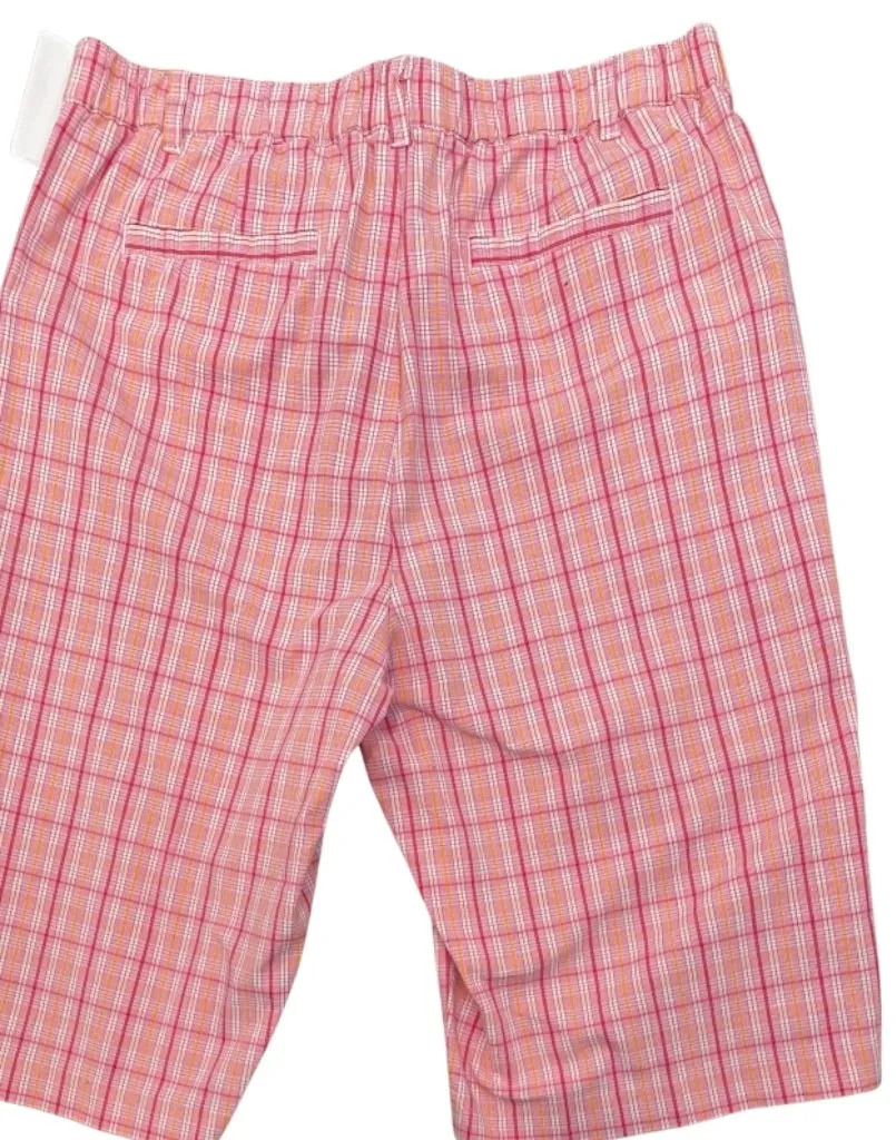 Women's Pink & Red Plaid Shorts Size 12