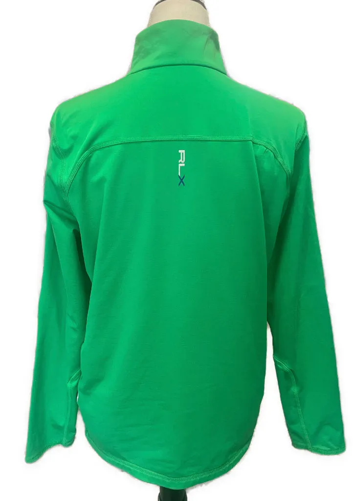 Women's Ralph Lauren RLX Green Quarter Zip Golf Pullover w/ Logo Size L MSP$168