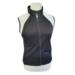 Women's Sun Mountain Black & White Full- Zip Golf Vest Size L MSP$110