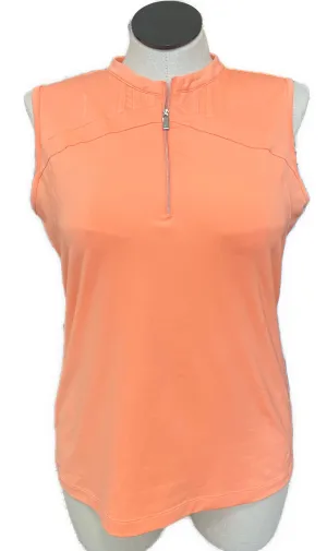 Women's Tail Activewear Peach Sleeveless Golf Top Size XL MSP$96