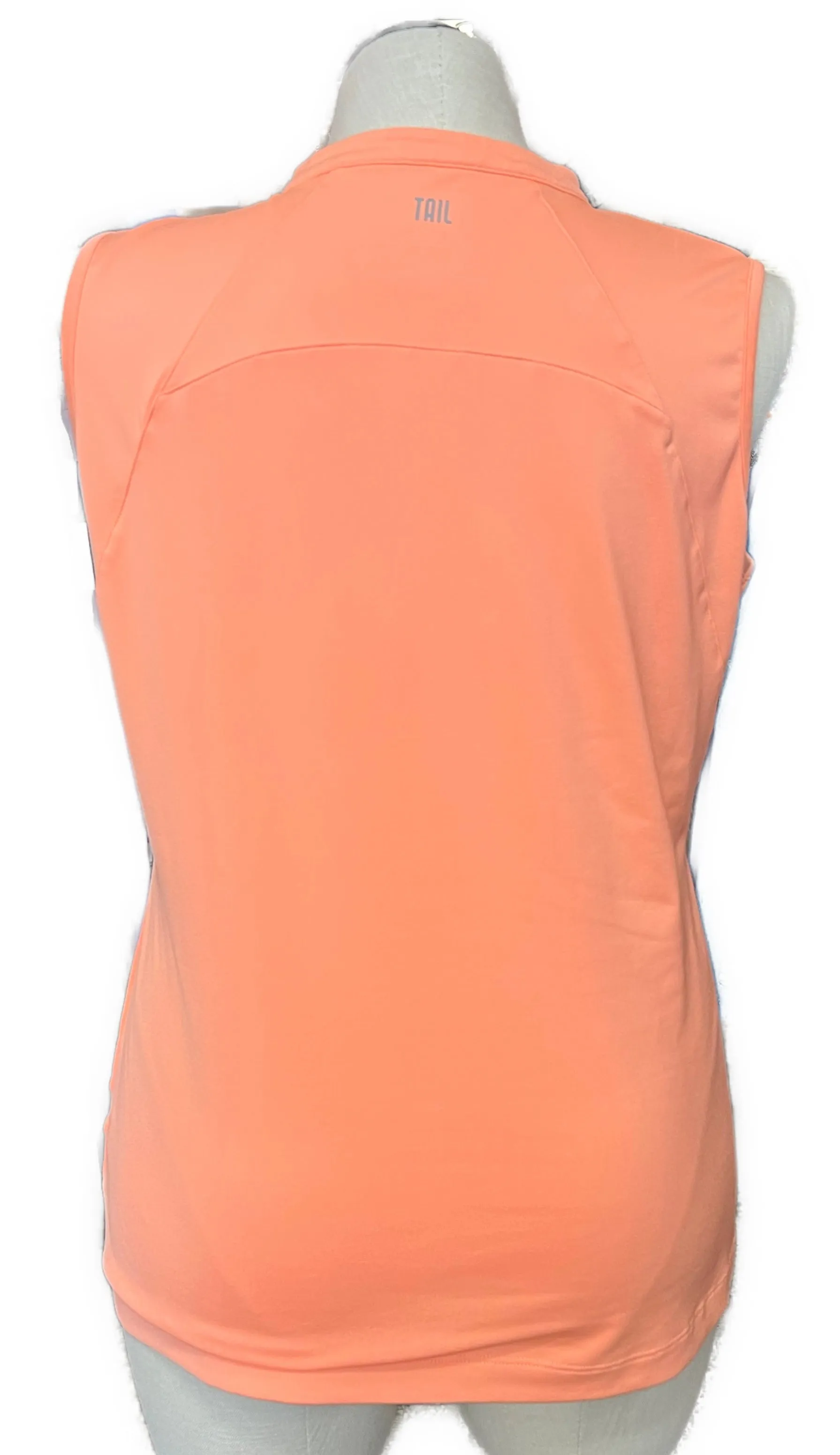 Women's Tail Activewear Peach Sleeveless Golf Top Size XL MSP$96