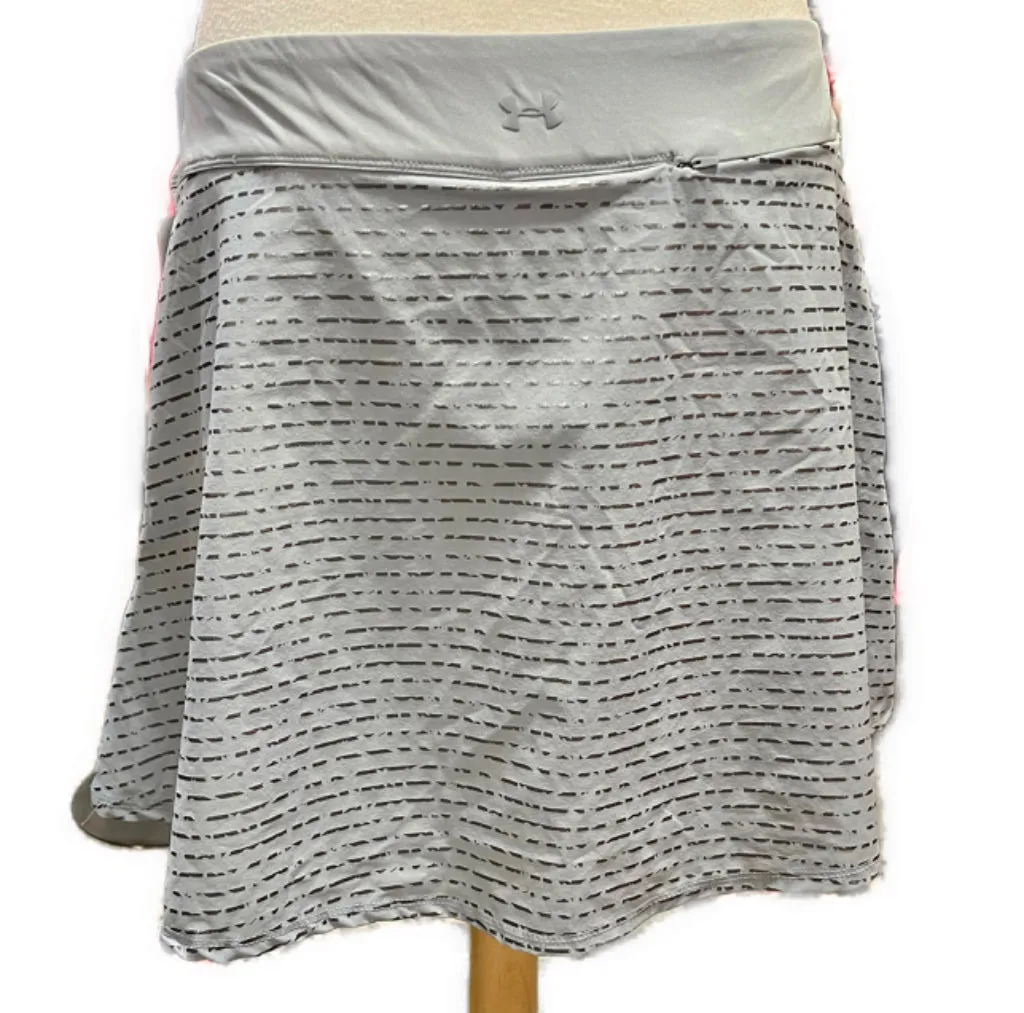 Women's Under Armour Gray & Silver Golf Skort Size L