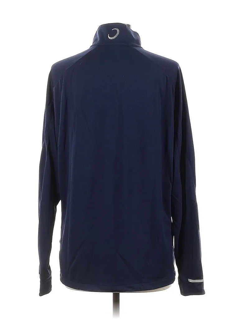 Women's Zero Restriction Dark Navy Zip Golf Pullover w/ Logo Size L MSP$120