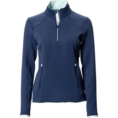 Women's Zero Restriction Navy Sofia Zip Pullover Size M. MSP$168