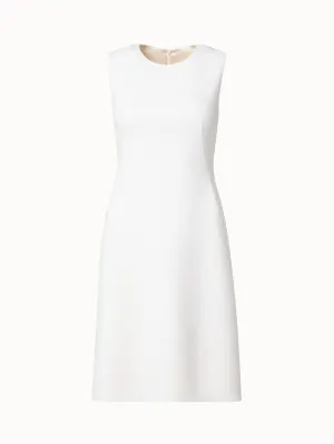 Wool Crêpe Double-Face Sheath Dress 